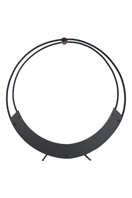 Şömine Metal Ahşap Kulplu Tasarım Odunluk