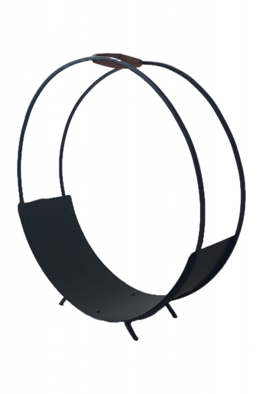 Şömine Metal Ahşap Kulplu Tasarım Odunluk